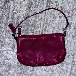 Red Coach shoulder bag